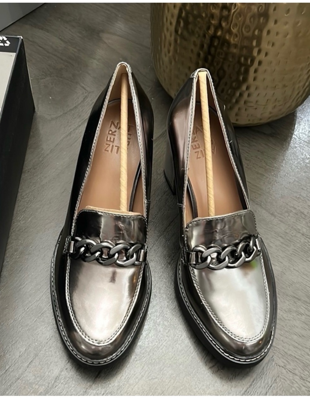 New! NATURALIZER Callie-Moc High-heel Loafers (WIDE) 11w - Picture 6 of 13